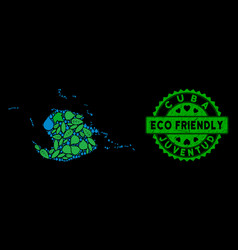 Eco Green Collage Juventud Island Map