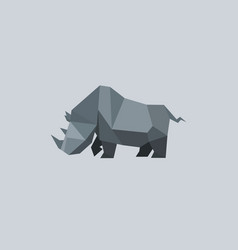 Low Poly Rhino Logo