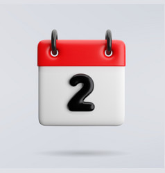 3d Calendar Icon On A Light Background