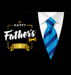 Happy Fathers Day Mens Black Suit And Blue Tie