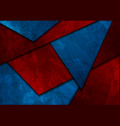 Dark Blue And Red Abstract Grunge Material