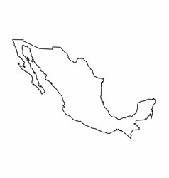 Mexico gray map Royalty Free Vector Image - VectorStock