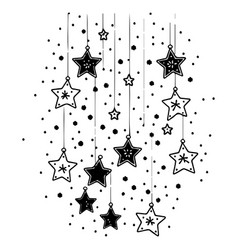 Doodle Kids Christmas Ornament Star Sketch Hand