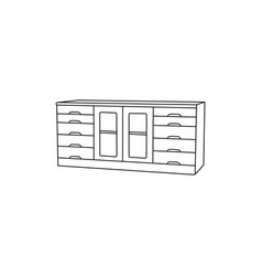 Furniture Shelf Line Simple Minimalist Logo Icon