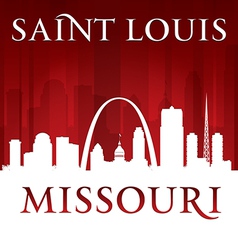 Saint Louis Missouri City Skyline Silhouette