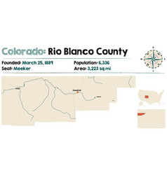 Map Rio Blanco County In Colorado