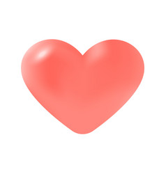 Glossy Red Heart With Reflection 3d Icon