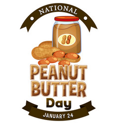 National Peanut Butter Day Banner Design