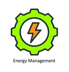 Energy Management Fill Outline Icon Design