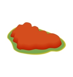 Ayers Rock Australia Icon Isometric 3d Style