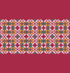 Bulgarian Embroidery Style Seamless Pattern