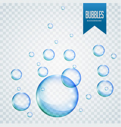 Floating Soap Or Water Bubbles Background