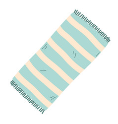 Beach Towel Flat Isolated