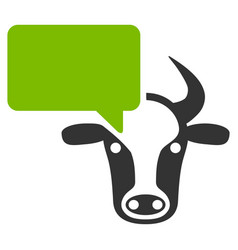 Cow Opinion Flat Icon