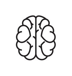 Line Icon Brain Love Concept