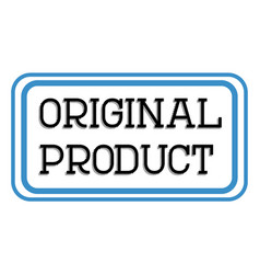 Original Product Stamp On White Background