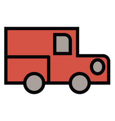 Red Firetruck On A White Background