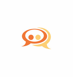 Speech Bubble People Chat Logo Two People Icon