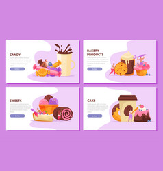 Sweets And People Concept Icons Set