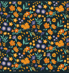 70s Nostalgic Retro Groovy Flower Seamless Pattern