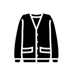 Cardigan Japanese School Glyph Icon