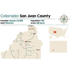 Map San Juan County In Colorado