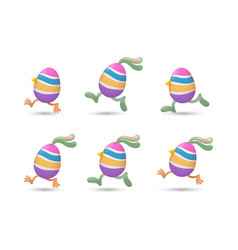 Stripe Easter Eggs Run Set 2