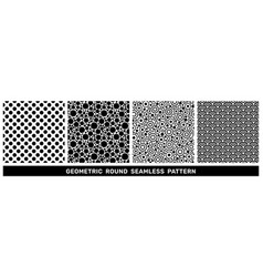 Black White Circle Seamless Pattern