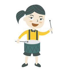 Girl Playing Drum