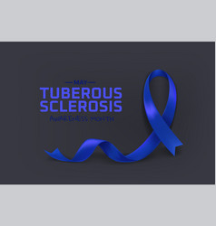 Tuberous Sclerosis Awareness Month Blue Ribbon