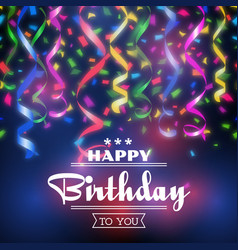 Typographic Happy Birthday Background