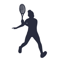 Woman Tennis Player Sport Silhouette