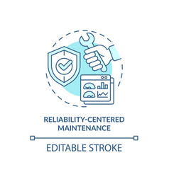 2d Thin Linear Icon Reliability Centered