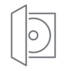 Compact Disc Case Stroke Icon