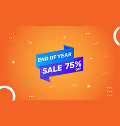 End Of Year Sale Discount Sale Banner Template