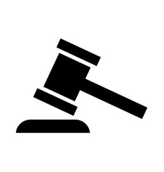 Judge Hammer Icon Law Auction Symbol Gavel