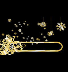 Luxury Golden Elegant Xmas Background Postal Card