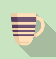 Matte Mug Icon Flat Hot Cup