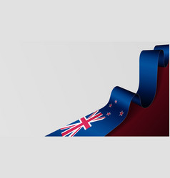 Newzealand Ribbon Flag Background