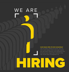 We Are Hiring Minimalistic Dark Flyer Template