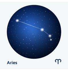 Aries constellation zodiac Royalty Free Vector Image