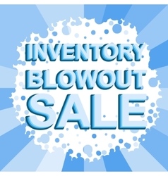 Big Winter Sale Poster With Inventory Blowout Sale