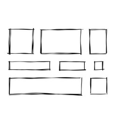 Rectangle Frame Line On Transparent Background