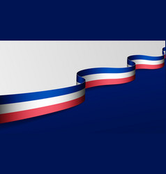 France Ribbon Flag Background