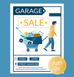 Garage Sale Advertisement Banner Design Template