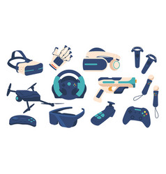 Set Of Accessories For Virtual Reality