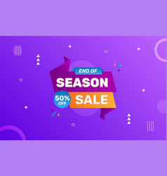 End Of Season Sale Discount Sale Banner Template