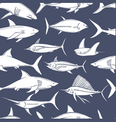 Fish And Sharks Pattern