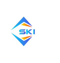 Ski Abstract Technology Logo Design On White