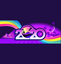 2020 Retro Wave Calendar